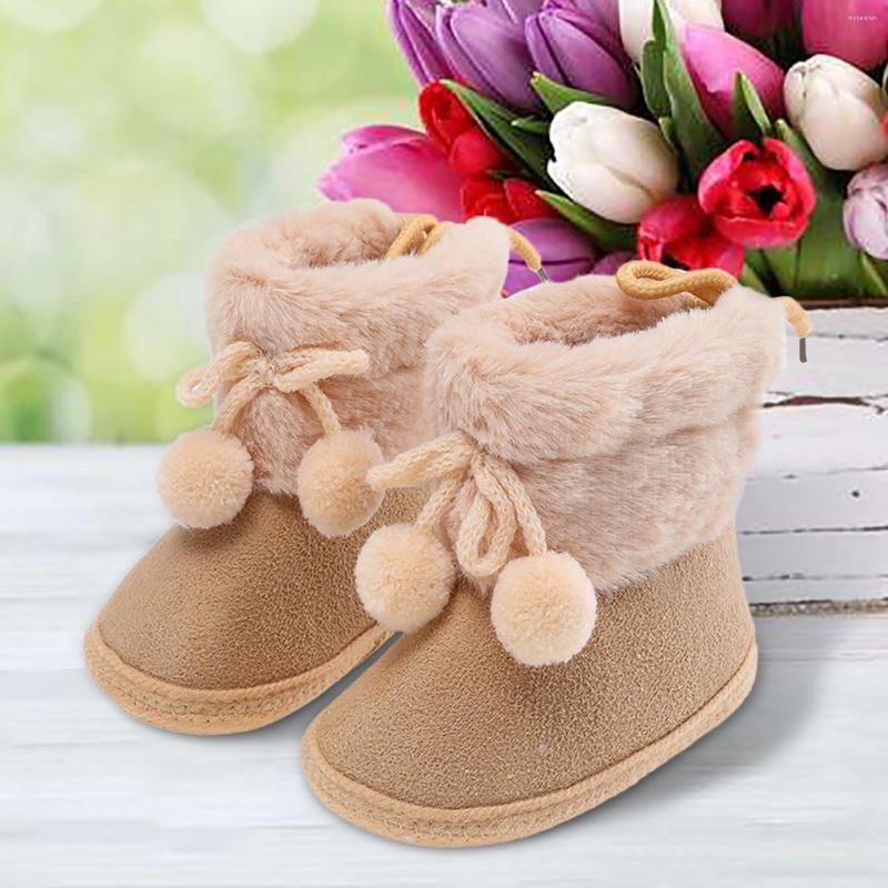 Första vandrare vinterstövlar mjuka solade spädbarn småbarn barn pojke super varma födda skor baby flickor prinsessa skor