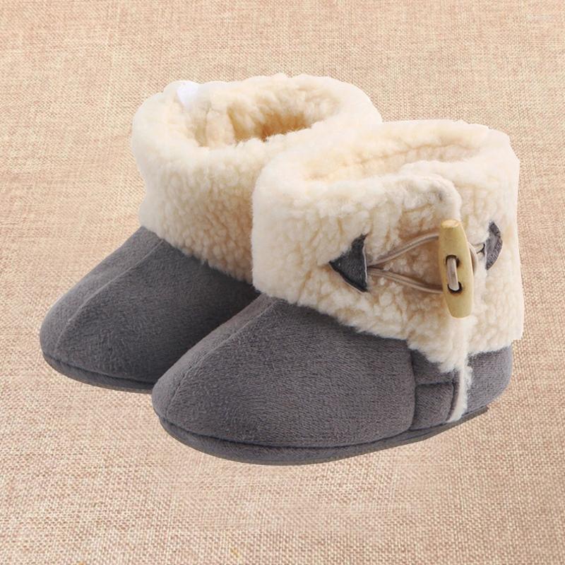 Pierwsze Walkers Winter Infant Baby Booties Buty świąteczne antypoślizgowe ciepło dla 9-11 miesięcy dzieci