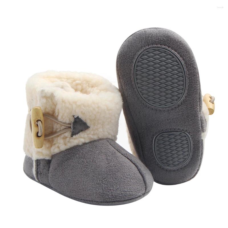 First Walkers Winter Invert Baby Booties Scarpe vacanze Anti-slip Sole caldo per 9-11 mesi Bambini