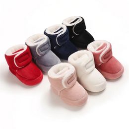 First Walkers Winter Super Warm Born Shoes Baby Girls Princess Boots Suela suave Infant Toddler Kids Boy Calzado 221113