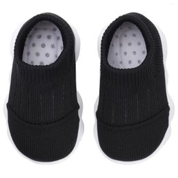 Primeros caminantes zapatos tejidos para niños pequeños suela de bebé zapatillas de deporte casuales primavera tpr elegante caminar niño moda