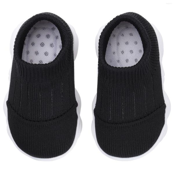 Primeros caminantes zapatos tejidos para niños pequeños suela de bebé zapatillas de deporte casuales primavera tpr elegante caminar niño moda