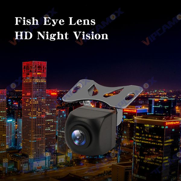 Lentille Fish Eye CVBS Caméra de recul de véhicule Starlight Night Vision 170 Caméra de voiture avec ligne de stationnement pour BMW pour VW Passat Golf