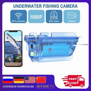 Fish Finder 1080P Caméra de pêche sous-marine sans fil Wi-Fi Fish Finder Caméra vidéo avec enregistrement en boucle APP Télécommande pour la pêche en bateau HKD230703