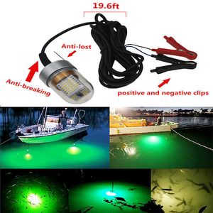 Fish Finder 12V 90W 126 LED 9000 Lumens Submersible Pêche Lumière Attractants Chasse Sous-Marine Lumière Nuit Vert Poisson Bateau Lampe avec Batterie Cl HKD230703