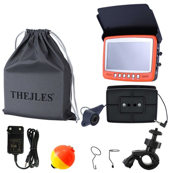 Fish Finder 4,3 pouces IPS Monitor Visual Fish Finder HD Caméra de pêche avec câble de 15 m 1000TVL Contrôle de la caméra sous-marine 8pcs Lumières infrarouges HKD230703