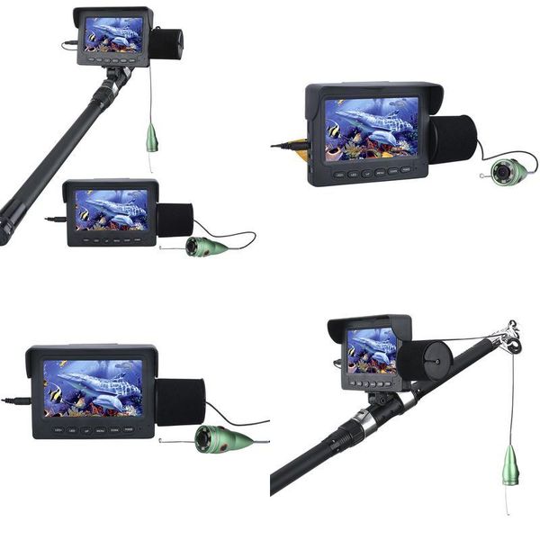 Fish Finder 4.3 Caméra visuelle sous-marine Dispositif de pêche HD 15M30M Livraison directe en option Otgpq