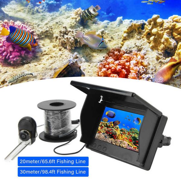 Fish Finder 4.3in IPS Screen Video Fish Finder Kit Portable Caméra de pêche sous-marine avec support de canne à pêche HKD230703