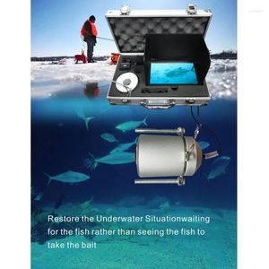 Buscador de peces Cámara de vídeo subacuática de 7 pulgadas para monitor de pesca IR LED Fishfinder 720P Super Night Vision Lights 5 millones de píxeles