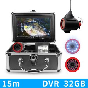 Fishfinder Erchang DVR Onderwater Vissen Camera 4X Zoom 1000TVL 24 Lichten Waterdichte Video-opname Camera Voor Winter Vissen HKD230703