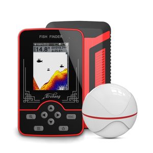 Buscador de peces Erchang F13 Sonar inalámbrico portátil 100 m Distancia Alarma ing Echo Sounder Lake Sea ing Recargable 220914