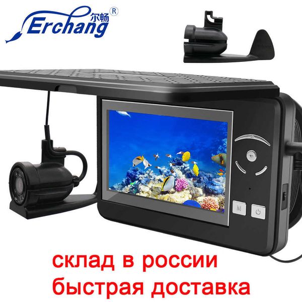 Fish Finder Erchang F431B Caméra de pêche sous-marine avec zoom numérique 4x 4,3 pouces 4000mAh 15m Infrarouge Winter Fisherman Camera Fish Finder HKD230703