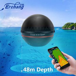 Fish Finder Erchang XA02 Écho-sondeur Portable Fish Finder Sonar de pêche Sondeur sans fil 48M / 160ft Sonar de profondeur pour la pêche HKD230703