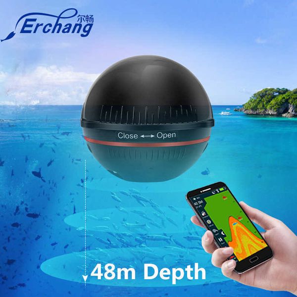 Fish Finder Erchang XA02 Écho-sondeur Portable Fish Finder Sonar de pêche Sondeur sans fil 48M / 160ft Sonar de profondeur pour la pêche HKD230703