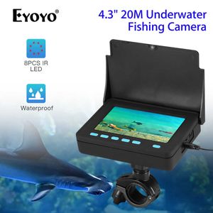 Fish Finder Eyoyo Portable 4.3 pouces moniteur de pêche sous-marine caméra vidéo 8pcs lampe infrarouge lumières vidéo Fish Finder 8500mAh batterie HKD230703