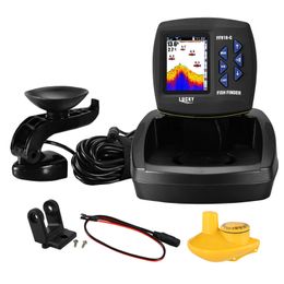 Fishfinder FF918 Fishfinder Draadloze sonarsensor Vissen Dieptezoeker Locator Fishfinder met bedrade transducer voor boot-kajakvissen 231016