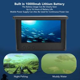 Fishfinder Fishfinder LCD 5Inch Display Onderwater Vissen Camera Waterdicht IPS 16Uur Uithoudingsvermogen Nachtzicht Draagbare Video Fishfinder HKD230703