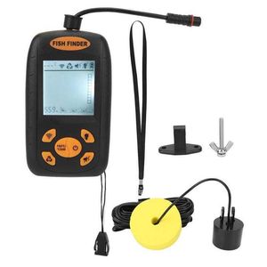 Fish Finder Fish Finder LCD Display Sonar Sensor Handheld Portable Fish Depth Finder pour Kayak Boat Lake HKD230703