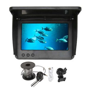 Buscador de peces Cámara de pesca Monitor LCD de 5,0 pulgadas 800x480 IP67 Buscador de peces HD a prueba de agua con visera para pesca en el lago marino HKD230703