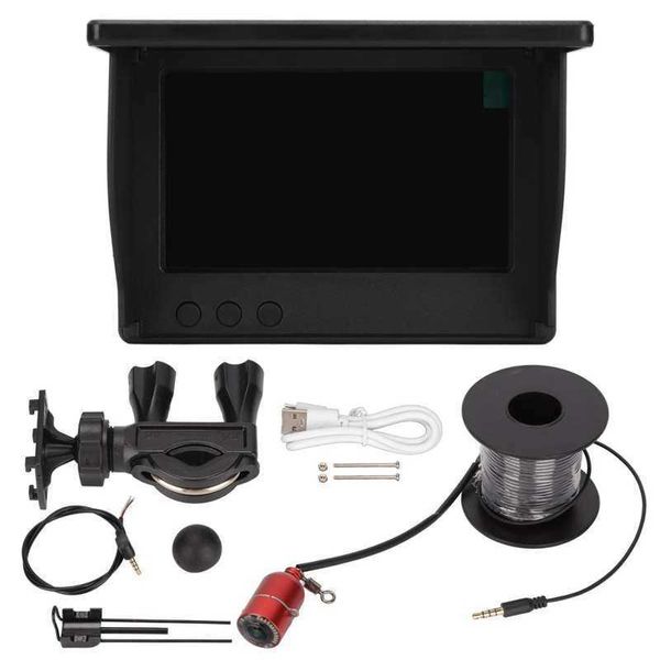 Buscador de peces Cámara de pesca Kit de cámara de pesca submarina con monitor LCD de 4.3 pulgadas IP67 Profundo a prueba de agua para mar Hielo Lago Barco Herramientas de pesca HKD230703