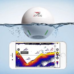 Fishfinder JOYLOG Smart Sonar Fishfinder Oplaadbare draadloze sensor 40M waterdiepte echolood Vissen voor voerboot Karpervissen 231016