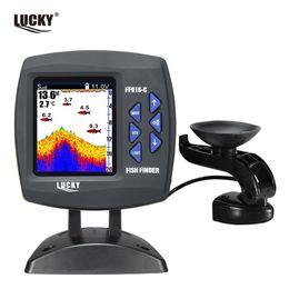 Fish Finder Kkmoon Color Screen Wired Fish Buscador Dual Frecuencia 328ft/100m Profundidad de agua Barco buscador de pescado Lucky FF918-C100DS 230812