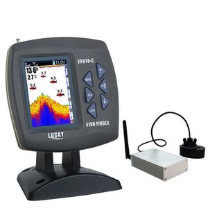 Fish Finder LUCKY New Wireless Boating FF918-CWLS Portée de 980 pieds 45 degrés Plage de fonctionnement sans fil Pêche Télécommande Fish Finder HKD230703