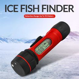 Fishfinder Draagbare Fishfinder Draadloze Echolood 0.8-90 m Diepte Digitale Handvat Transducer Sensor Sonar Ijsvissen Fishfinder HKD230703