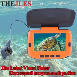 Buscador de peces THEJLES Video 43 pulgadas ColorLCD Monitor Kit de cámara para invierno Pesca submarina en hielo Retroiluminación manual Regalo para niños 230825