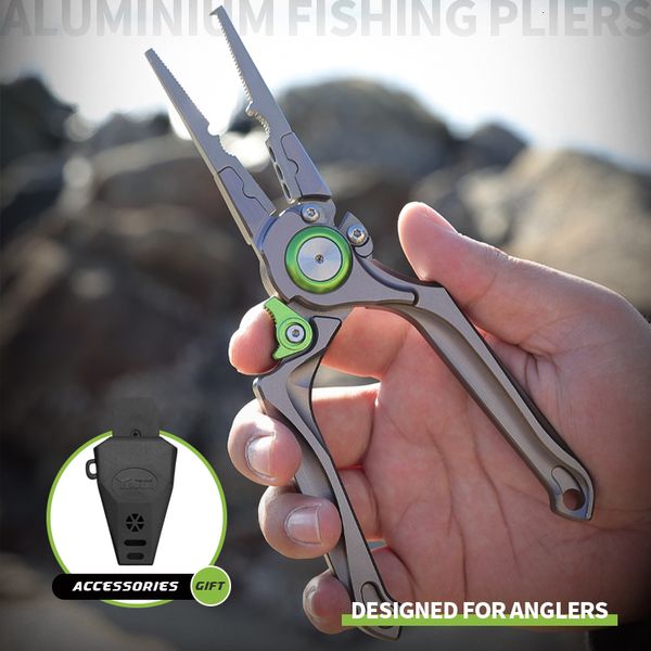 Fish Finder TUNALA Pince de pêche multifonctionnelle de haute qualité en eau salée avec serrure équipée de pinces de coupe de ligne de manchon de serrage portables 230626