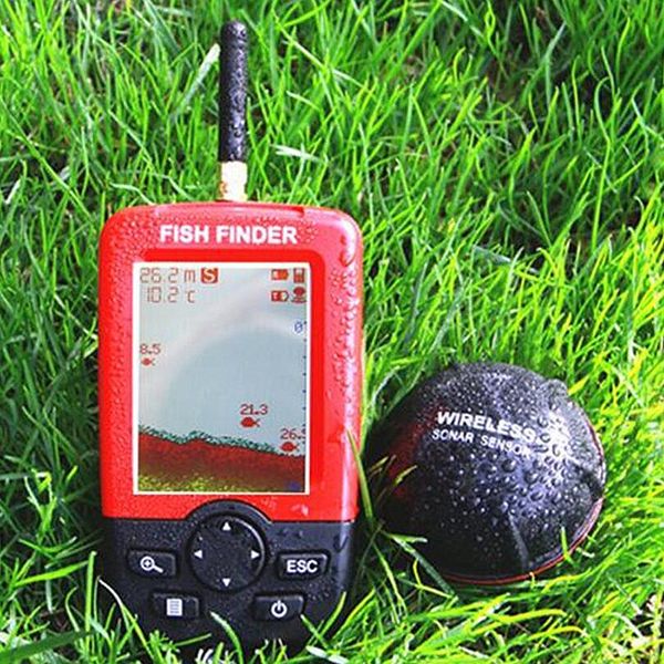 Fish Finder Sondeur amélioré sans fil, alarme de poisson, capteur Sonar Portable, leurre de pêche, sondeur Echo 230831