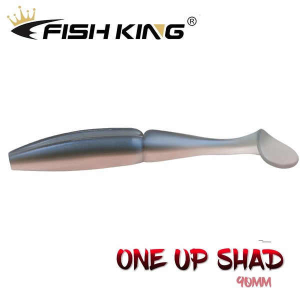 FISH KING One Up Shad Leurre de pêche 90mm/7g appâts souples Silicone Wobbler appât de basse pêche artificielle Leurre Souple Leurre Souple 231225