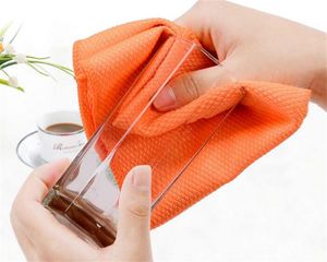Fish Scale Microfiber Cleaning Towel Glasses Kitchen Table Towels Kitchen Clean Towels Car Wipe Water absorption Rag Kitchen Tools