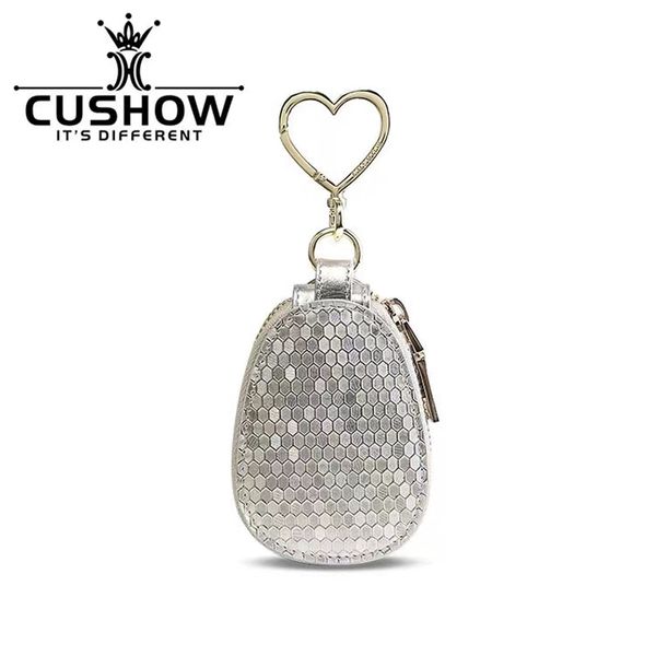 Fish Scale Match Luxury Design Cow Hide Cuir Universal Car Cley Clee Clee Hoce Holder Holder Sac pour la voiture Key FOB / CARD / COIN