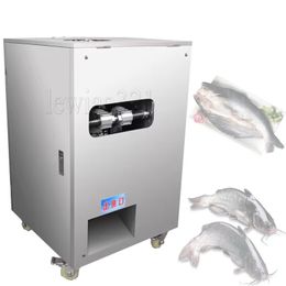 Máquina de eliminación de escamas de pescado/limpiador eléctrico automático de escamas de pescado, máquina para eviscerar pescado abierto en la parte posterior del vientre de pescado