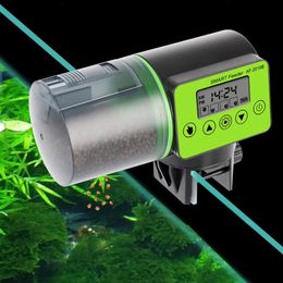 Fish Smart Automatic Feeder Timer Fishfeeder avec LCD IndicateTimer Fishfood Dispenser pour aquarium ou Fishtank Timeraquarium AccessPries