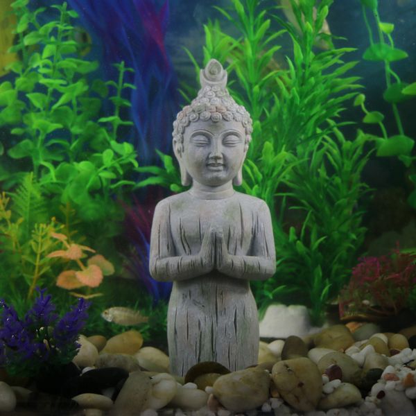 STATION ASSION DE BUDDHA ASSION, Décoration d'aquarium, Reptiles Tank Ornement Fengshi PRIGING SIST