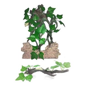 Aquarium Decor Reptiel Terrarium Ornamenten Met Zuignap Kunstmatige Boomtak Decoraties Dierbenodigdheden 240226