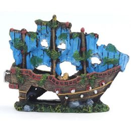 Vistankhuis Plant Home Decor Ornament Simulation Landschap Accessoires Kleine Aquarium Resin Ship2642