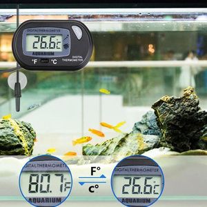 Thermomètre à poisson Thermomètre LCD Digital Aquarium Water Temperature Metter Aquarium Temp Aquatic Alarm Anim First With Sucker