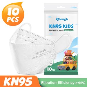 Type de poisson KN95 Masque à couteaux pour enfants Masque à l'épreuve des poussières et anti-droplet 4d tridimensionnel à 2 couches Fix de prix en tissu à 2 couches