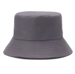 Chapeau de pêcheur couleur unie adulte été plage chapeau de soleil unisexe blanc ordinaire seau chapeau df012