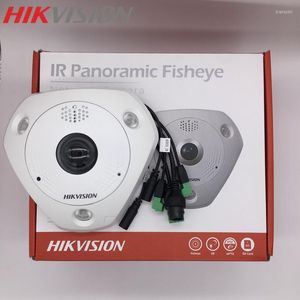 Fisheye Camera DS-2CD6365G0-IVS Internationale versie IP H.265 POE Ondersteuning Waterdichte IR ingebouwde microfoon