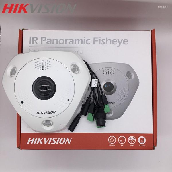 Caméra Fisheye DS-2CD6365G0-IVS Version internationale IP H.265 Poe Support Imperproof IR Mic intégré