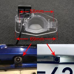 Caméra de la vue arrière Fisheye pour Honda CR-V SUV MK3 2007-2014 Insight 2010-2014 Freed 2008-2019 Fit / Jazz 2001-2013 Monitor de voiture