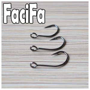 Fishhooks 1000pcs Big Eyelet Fishing Hook Hook Crand Barbed HishHook Fishing Tackle Fish Crochet Single Crochet