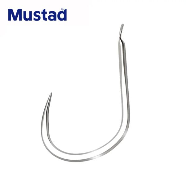 Fishhooks 5 paquetes /lote Mustad 13004 Gancos de pesca Gancho Non -Barb Anzol Angling Sea Medium Big Fish Carpa Bagre de agua dulce Pechea Peche