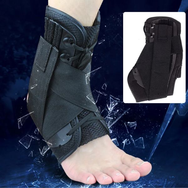 Hameçons cheville orthèse soutien stabilisateur sport Football Compression réglable à lacets cheville chaussettes protecteur orthèse