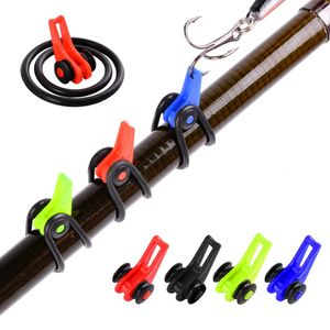 Accessoires de pêche 10pcs Hook Hook Keeper porte-lin accessoires Pole de tige pour les crochets Lockt Bait Jig Sécurité Tenue de pêche Tool 230812