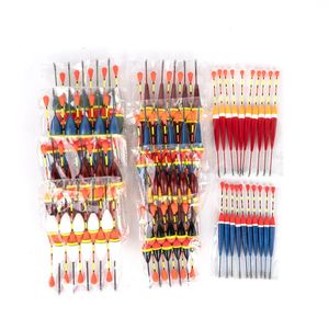 De Pêche Accessoires 10PcsLot Promotion flotteurs de pêche ensemble bouée Bobber pêche bâton lumineux flotteurs fluctuent bouée de flotteur pour accessoires de pêche 231013